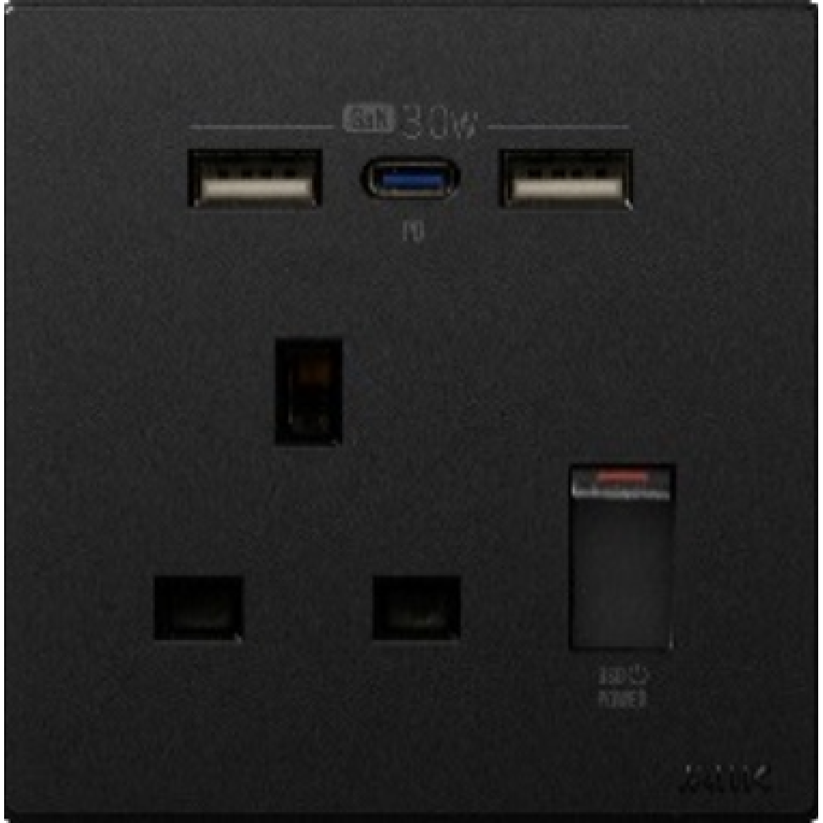 M2K PD130G-B GaN 30W Type-C/USB 電制 (Gan30W單蘇) (黑色)